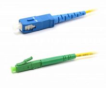 Патч-корд оптический LANMASTER, LSZH, симплексный, LC/APC-SC/UPC, SM OS2, 7.0 м | код LAN-LC-SC/SAU-7.0 | LANMASTER