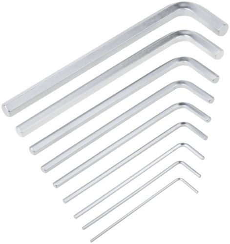 Ключ шестигранный 1.5-10мм длинный в пластик. держателе CrV сталь (уп.9шт) FIT 64189 фото 6 Ключ шестигранный 1.5-10мм длинный в пластик. держателе CrV сталь (уп.9шт) FIT 64189 фото 6