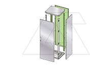 Задняя панель ENUX 2000x800мм (ВxШ) с 2 задними стойками, RAL7035, IP55 | код EURE-080200 | ETA