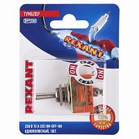 Тумблер 250V 15А (3c) ON-OFF-ON однополюсный (KN-103) REXANT (в упак. 1шт.) | код 06-0325-A | REXANT