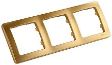 MASTER Рамка на 3 поста, золото | код Р403-07 | HEGEL