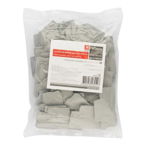 Заглушка для двойной JXB-ST-4 серая PROxima | код sak-st-4-4-2 | EKF фото 3 Заглушка для двойной JXB-ST-4 серая PROxima | код sak-st-4-4-2 | EKF фото 3