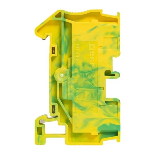 Клеммная колодка пружинная 4 Push-in земля | код PIT-4-pe | EKF фото 5
