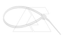 Кабельные стяжки 300х2,8, белые, 100 шт. | код D300C28 | RCCN