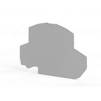 446 519, Концевой сегмент на клеммники 2-х ярусные PYK 2,5-2F/FK/FLD (серый), NPP PYK2,5-2F | код 0.0.0.4.46519| KLEMSAN
