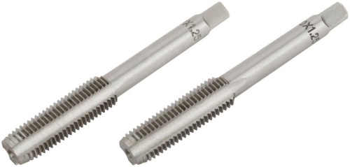Метчики метрические, легированная сталь, набор 2 шт М10х1.25 мм | код 70847 | FIT Метчики метрические, легированная сталь, набор 2 шт М10х1.25 мм | код 70847 | FIT