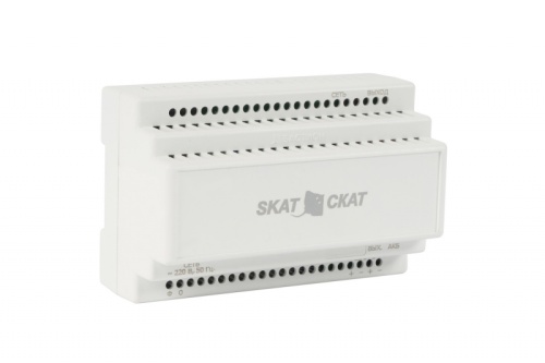 SKAT-24-4.0 DIN, источник питания 24В 4А АКБ внеш.12-17Ач ток заряда 4,0–Iнагр. | код 589 | БАСТИОН
