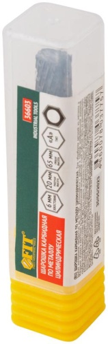 Шарошка карбидная, штифт 6 мм, тип ''А'', цилиндрическая 8х20х65 мм | код 36603 | FIT фото 3 Шарошка карбидная, штифт 6 мм, тип ''А'', цилиндрическая 8х20х65 мм | код 36603 | FIT фото 3