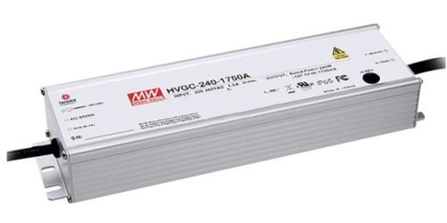 Источник питания AC-DC, 240.1Вт, стабилизатор тока, IP67, вход 180…528В AC, 47…63Гц/254…747В DC, ККМ, выход 3500мА/34.3...68.6В, изоляция 3750В AC, в кожухе 254.2х68х38.8 мм, -40…+70С, потенциометр, димминг 3 в 1 | код HVGC-240-3500AB | Mea