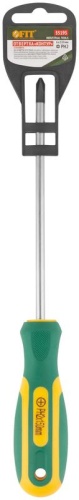 Отвертка "Контур" CrV сталь прорезиненная ручка 6х150мм РН2 FIT 55195 фото 3