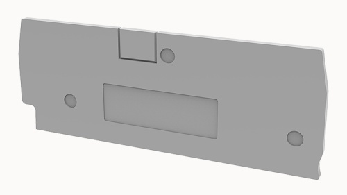 D-DS1.5-QU-01P-11-00Z(H) Крышка торцевая серая для клемм DS1.5-QU | код 11060000233 | DEGSON