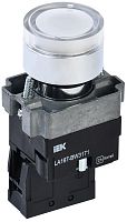 Кнопка управления LA167-BW3171 d=22мм RC 1з с подсветкой белая | код BBT20-BW3171-1-12-67-K01 | IEK