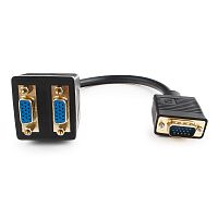Разветвитель VGA Cablexpert CC-VGAX2-20CM, HD15M/2x15F, 1 компьютер - 2 монитора | код CC-VGAX2-20CM | Cablexpert