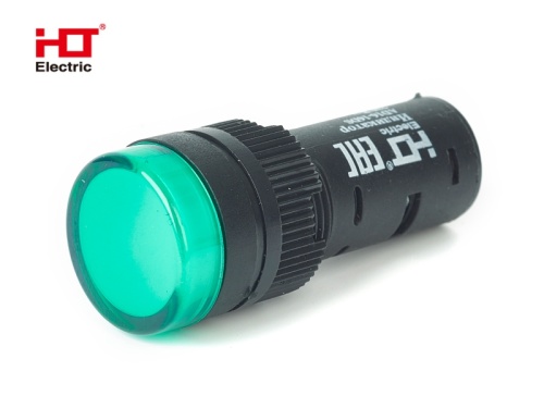 Лампа AD16-16DS(LED)матрица d16мм зеленый 230В IP40 HLT | код 085-06-03| HLT