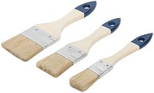 Кисть флейцевая синяя ручка набор 3шт(1дюйм 1.5дюйм 2дюйм) FIT 01501