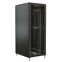 Шкаф напольный 19-дюймовый, 47U, 2277x800х800 мм (ВхШхГ), передняя и задняя распашные перфорированные двери (75%), цвет черный (RAL 9004) (разобранный) | код 520231 | WRLine