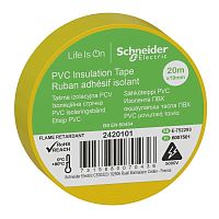 Изолента ПВХ 19мм (рул.20м) желт. | код. 2420101 | Schneider Electric
