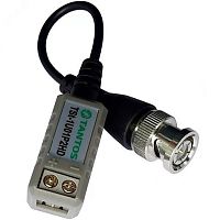 Пассивный приемник-передатчик HD-видео по витой паре. 1 канал BNC, витая пара под клеммы, со шлейфом. Дальность передачи видеосигнала AHD 720P/960P | код TSt-1U01P2HD | Tantos