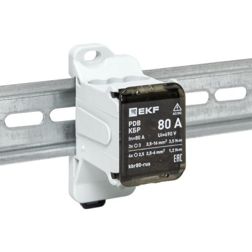 Блок распределительный клеммный КБР 80A EKF kbr80-rus фото 9