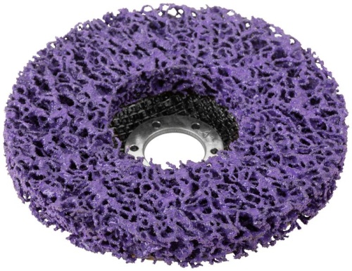 Диск зачистной полимерный CNS, фиолетовый, посадочный диаметр 22,2 мм, 125 мм | код 39614 | FIT фото 6