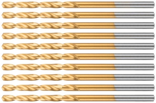 Сверло по металлу Cutop Profi с титановым покрытием, 2.3х53 мм (10 шт) | код 52-428 | FIT фото 5