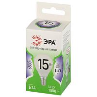 Лампа светодиодная LED 15 Вт 1500Лм 6500К шар холодный E14 220-240В LED P45-15W-865-E14 Green Line | код Б0067054 | ЭРА