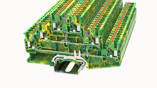 DS2.5-3L-PE-01P-1C-00Z(H), Клемма PUSH-IN, 2.5 мм.кв., 3 ур., PE, шт | код 11040000129 | DEGSON