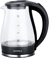 Чайник электрический Supra KES-1855G 1.8л. 1500Вт черный/прозрачный (корпус: стекло) | код 1928878 | SUPRA