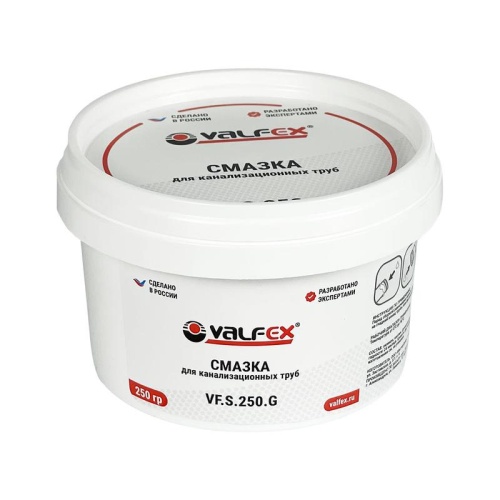 Смазка для канализационных труб 250г (24) | код VF.S.250.G | VALFEX