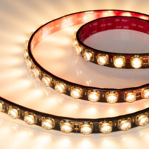 Лента светодиодная герметичная FLT-PS-A42-BLACK-23mm 24V Warm2700 (21 W/m, IP67, 15deg, 5m) (ARL, 42 LED/m) | код 49301 | Arlight