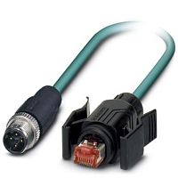 Сетевой кабель VS-M12MS-IP67/B-93E-LI/2,0 | код 1406360 | PHOENIX CONTACT