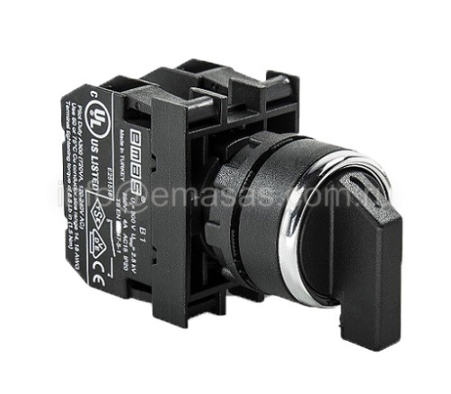 Переключатель 0-1 с фиксацией (1НО+1НЗ) | код B102S20 | EMAS Переключатель 0-1 с фиксацией (1НО+1НЗ) | код B102S20 | EMAS