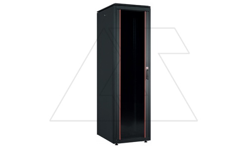 Щит серверный телеком. 19., 42U, ВxШxГ 2053x800x1000мм, DYNAmic Server, 1000кг, напольный, перед. дверь перф., задняя дверь перф. распашн., черный | код LN-FS42U8010-BL-CLAA-F-S | LANDE