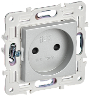 SKANDY Роз. без з/к с з/ш 10А SK-R01S сереб. IEK | код SK-R13-10-K23 | IEK