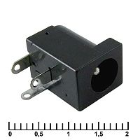 Разъём питания штырьковый RUICHI TJ-002 2.0 мм, монтаж на плату | код 107303 | Ruichi
