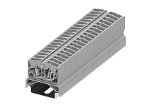254371 Клемма TB 1-1 проходная на DIN-рейку SP35, фронт.подключение, сеч. 2.5мм2, сер., шт | код 254371| SUPU