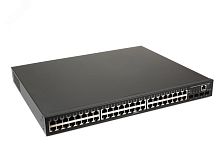 Коммутатор управляемый PoE L3 48 портов 10/100/1000 Мб/с 4хPoE, 4хSFP+ | код SW-48G4X-2L | OSNOVO