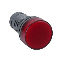 Лампа светосигнальная SB7 d22мм 24В DC красн. моноблочная | код. SB7EV04BP | Systeme Electric