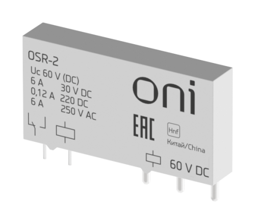 Реле ультратонкое OSR 1C 60В DC ONI | код OSR-2 | ONI