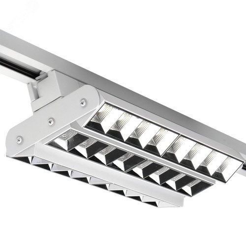 Светильник светодиодный трековый на шинопровод белый ДПО-60Вт IP40 3000К 5100Лм PTR 2260R 3S | код 5039490 | JazzWay