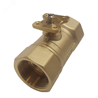 Кран шаровый двухходовой латунный под привод DN40, G1 1/2, КVS 40,0 | код 2040B | Techno