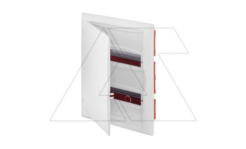 Щит встраив. ECO BOX 2x12M, N/PE 3x 2x16+7x10mm2, белая пласт. дверь, белый RAL9003, 430x350x95mm, IP40 | код 2515-00 | Elektro-plast Nasielsk