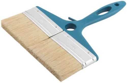 Кисть флейцевая "Атлант" натуральная светлая щетина пластиковая ручка 8дюйм (200мм) FIT 01250 фото 2