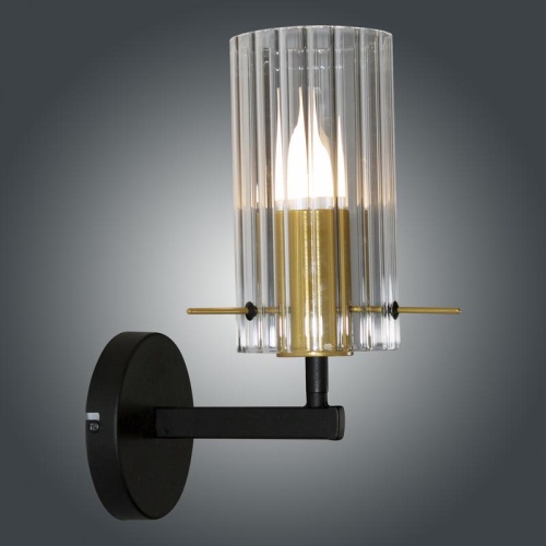 Светильник Эсми 511 черн.зол. (Плафон 0015) НББ 01-60-180 Е27 настенный | код 1005405251 | Элетех фото 4