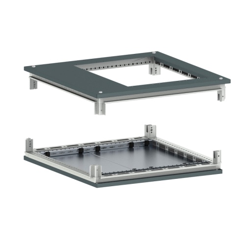 Крыша с фланцем и основание для 19 IT-CQE 800x800, RAL7011 | код R5RKTB88FIT | DKC