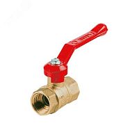 Кран шаровой Ду50 Ру16 ВВ полнопроходной рычаг, латунный | код 103249 | Галлоп