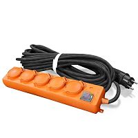 Удлинитель 5х20м с заземл. 16А IP44 У10-026 с выкл. с индик. КГ 3х1.5 розетки с защ. крышкой UNIVersal 9634139