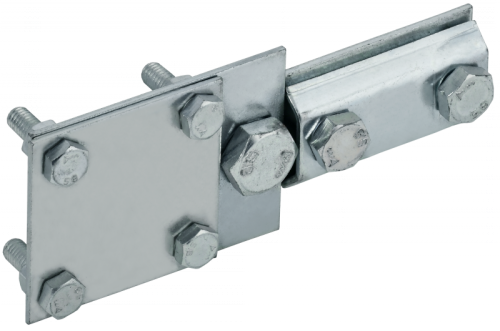 Заж. соед. контр. пр. 6-8мм-полоса 40мм оц. сталь HDZ IEK | код ZCC56-14-1-68-40 | IEK