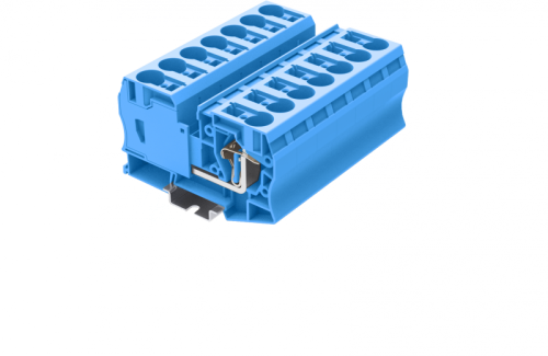 TC35-2-BU Клемма TC 1-1 проходная пружин., сеч.35мм2, син., шт | код TC35-2-BU | SUPU