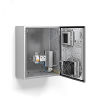 Термошкаф с обогревом и активной вентиляцией, IP55, -40град. до +50град.С, 400x500x210 мм | код ТШ-13В | Тахион-климат